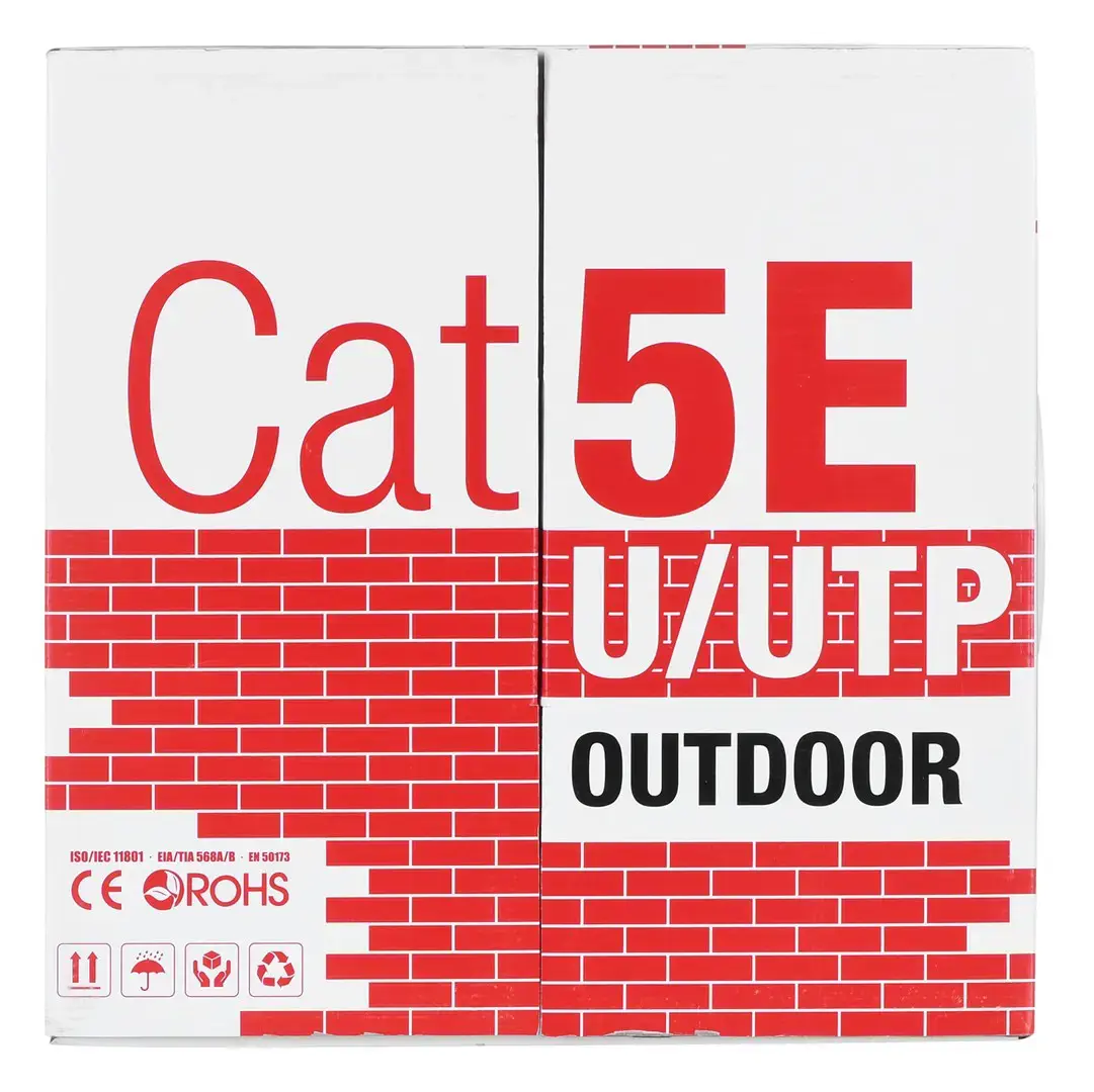 UTP A-LAN laidas A-LAN laidas, sausas lauko sąlygomis, 100 % varinis KIU5OUTS305Q (UTP; 305 m; cat 5e; spalva juoda).