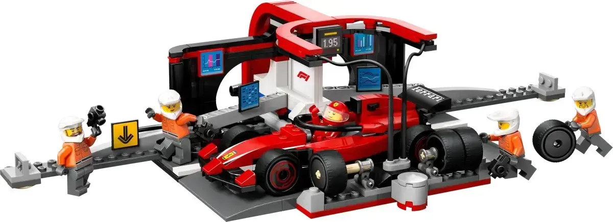 LEGO CITY 60443 F1 - Pit Stop & Pit Crew with Ferrari Car