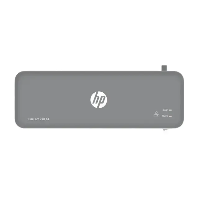 HP OneLam 270 laminator, A4, Hot, 5 pouches: A4/80 mic, grey