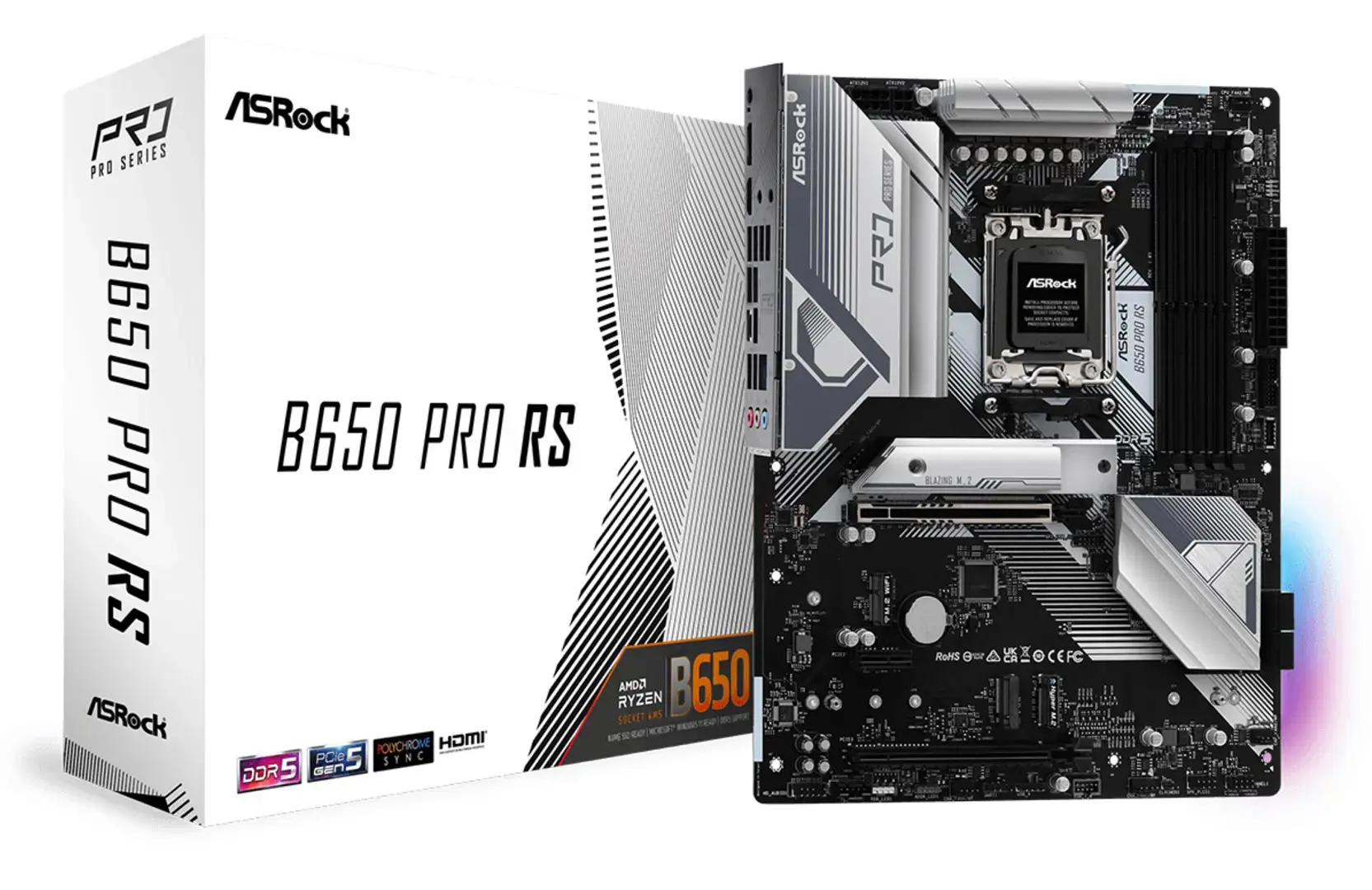 ASROCK B650 PRO RS ATX MB AM5 4xDIMM DDR5