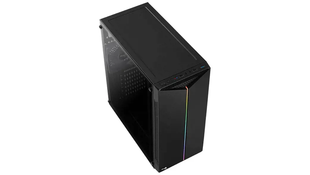 AEROCOOL AEROPGSSPLIT-A-BKRGB Kompiuterio korpusas ATX Aerocool SPLIT RGB USB 3.0 - RGB STRIP 1x120mm ventiliatorius