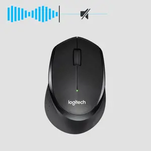 LOGITECH M330 Silent Plus Black - 2,4 GHz - EMEA