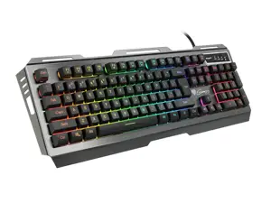 NATEC NKG-1234 Klaviatūra GENESIS RHOD 420 Gaming RGB apšvietimas, USB, JAV išdėstymas