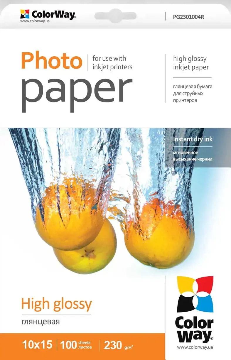 Blizgus Fotopopierius ColorWay, A6, 230 g/m², 100 psl.