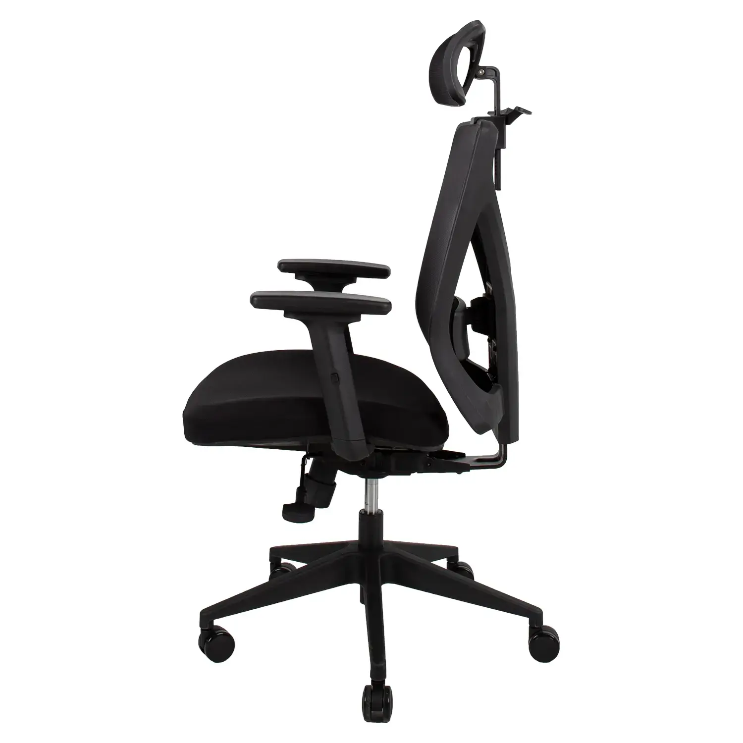 Vadovo kėdė OFFICE4YOU MIKE, plastikinis pagrindas, juoda sp.
