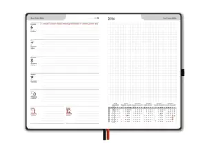 Kalendorius BALTIC WEEK, 2026, PU, A5, turkio (Baltic)