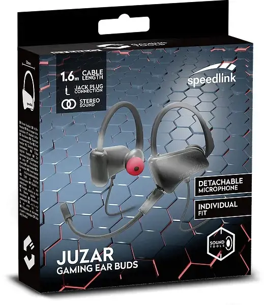 "Speedlink" ausinės "Juzar Gaming Ear Buds" (SL-860020-BKRD)