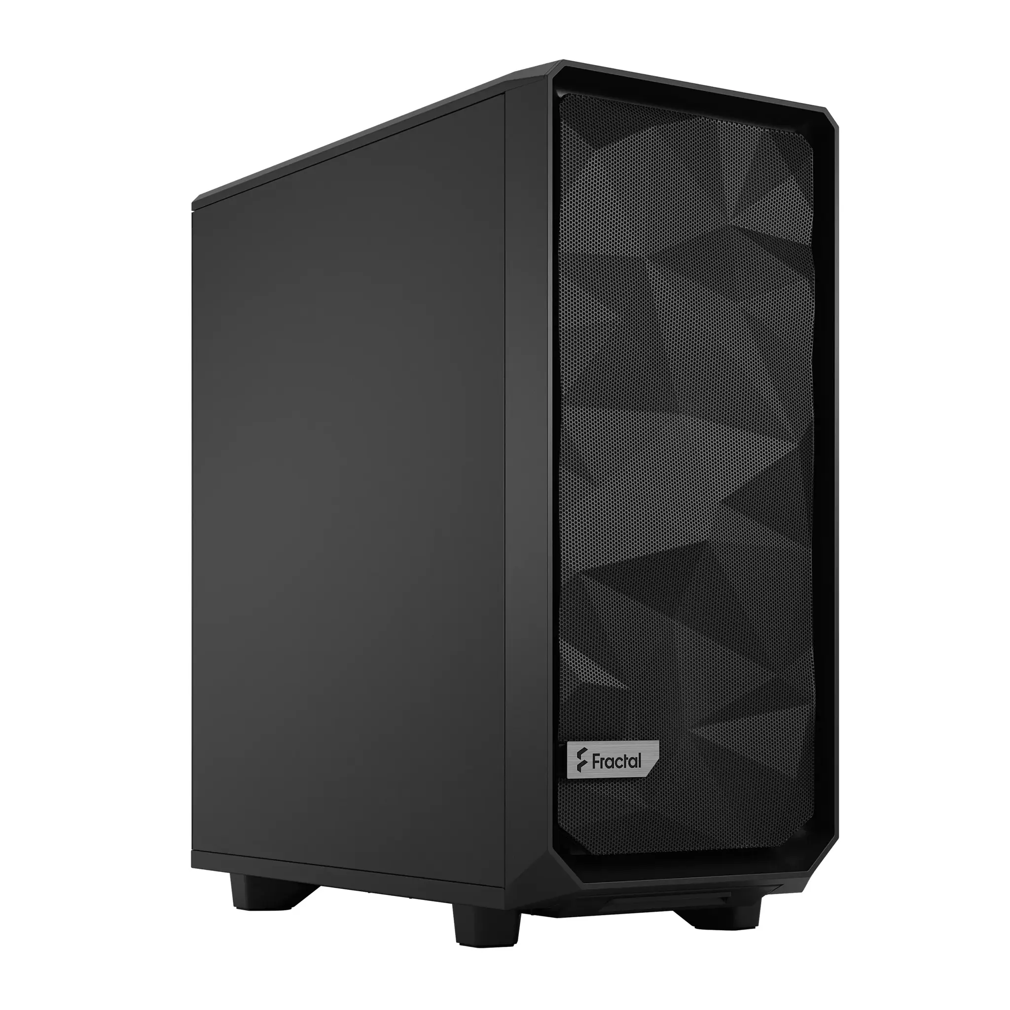 "Fractal Design Meshify 2 Compact", asmeninis kompiuteris, juodas, ATX, "micro ATX", Mini-ITX, plieninis, žaidimų, 16,9 cm