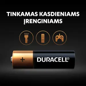 Duracell AA LR6, Single-use battery, AA, Alkaline, 1.5 V, 4 pc(s), Blister