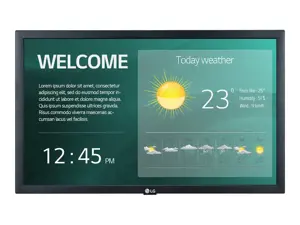 LG 22SM3G-B Skaitmeninės reklamos ekranas 54,6 cm (21,5') IPS "Wi-Fi" 250 cd/m² "Full HD" juodas Integruotas procesorius 16/7, Skaitmeninės reklamos plokščias skydelis, 54,6 cm (21,5"), IPS, 1920 x 1080 taškų, "Wi-Fi", 16/7