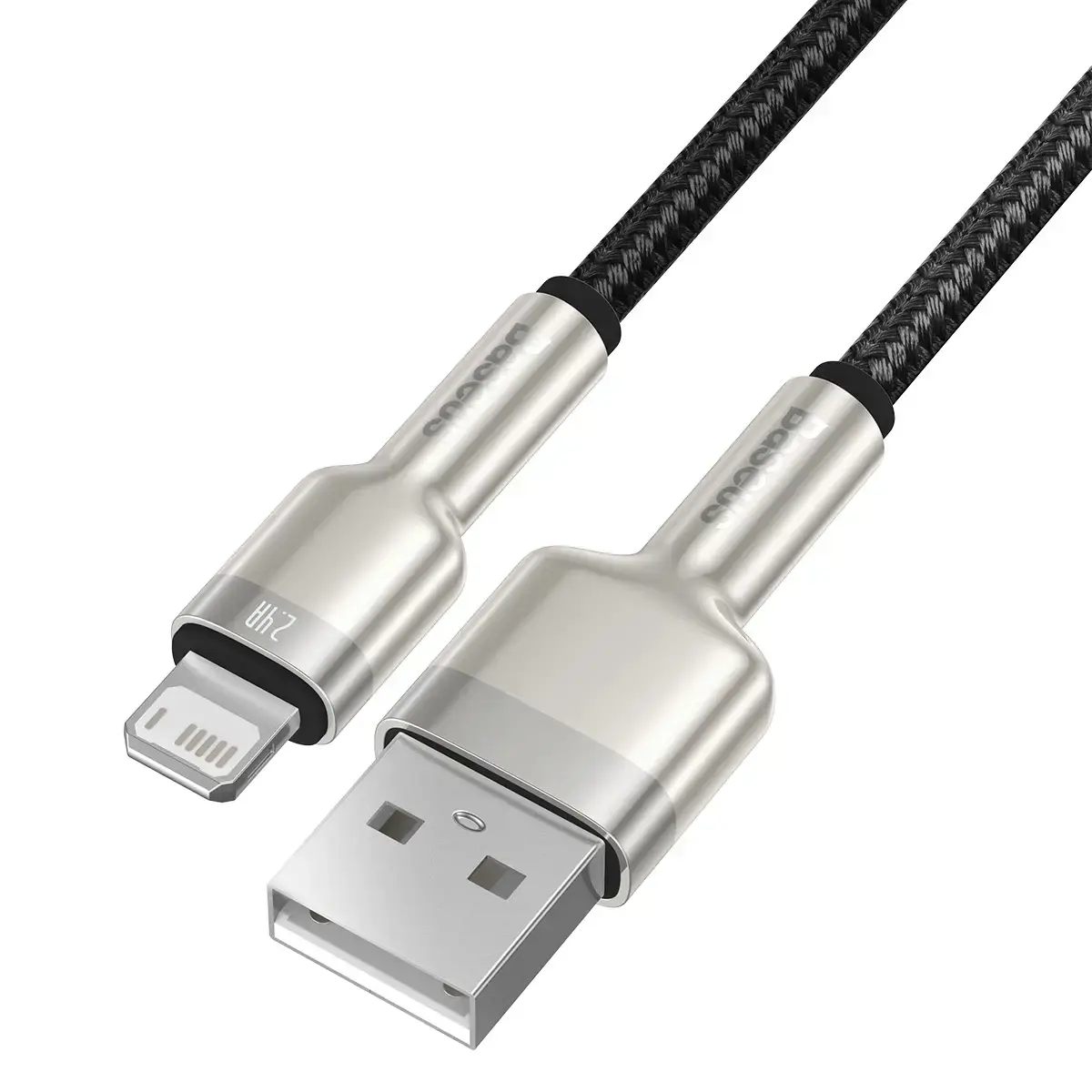 Baseus Cafule Series Metal Data Cable USB - Lightning 2.4A 0,25 m black (CALJK-01)