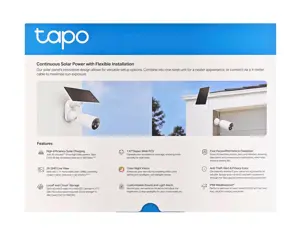 TP-Link Tapo Solar-Powered Security Camera Kit 1 × C425, 1 × A201, IP security camera, Outdoor, Wireless, Ceiling/wall, White, Bullet