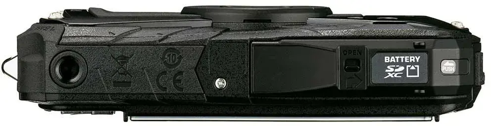 Ricoh WG-80, 16 MP, 4608 x 3456 taškų, CMOS, 5x, "Full HD", juoda