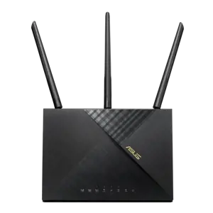 ASUS 4G-AX56, "Wi-Fi 6" (802.11ax), dviejų dažnių (2,4 GHz / 5 GHz), Ethernet LAN, 3G, juodas, stalinis maršrutizatorius
