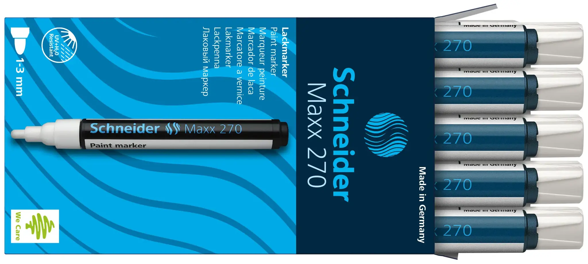 Žymeklis SCHNEIDER PAINT MARKER 270 1-3mm. balta