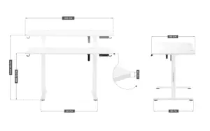 Electric desk MA-Leader 7.0 White