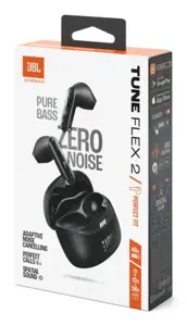 JBL Tune Flex 2 Belaidės ausinės Earbuds, Bluetooth, Juoda