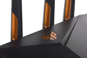 ASUS TUF Gaming AX3000 V2, "Wi-Fi 6" (802.11ax), dviejų dažnių (2,4 GHz / 5 GHz), Ethernet LAN, juoda, oranžinė, stalinis maršrutizatorius