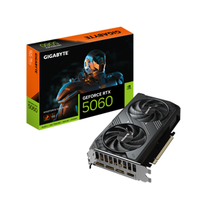 Vaizdo plokštė GIGABYTE GeForce RTX 5060 8 GB, GDDR7, GV-N5060WF2MAX OC-8GD