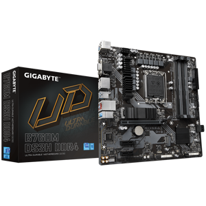 Gigabyte B760M DS3H DDR4, "Intel", LGA 1700, "Intel® Celeron®", "Intel® Core™ i3", "Intel® Core™ i3…