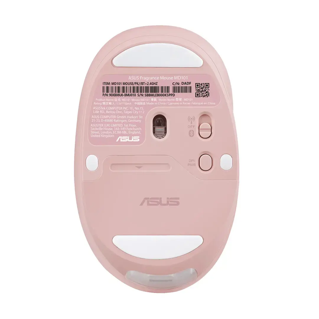 Asus Fragrance MD101 | Mouse | 2.4 GHz, Bluetooth | Rose Clay