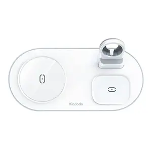 Belaidis įkroviklis Mcdodo CH-7062 3 in 1 15W (mobilusis telefonas/TWS/Apple laikrodis) (baltas)