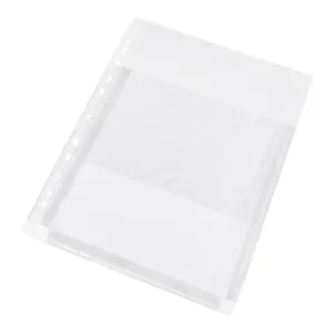 Praplėčiamos įmautės su atvartu PANTA PLAST, PVC, A4, (pak. -10 vnt.), skaidrios