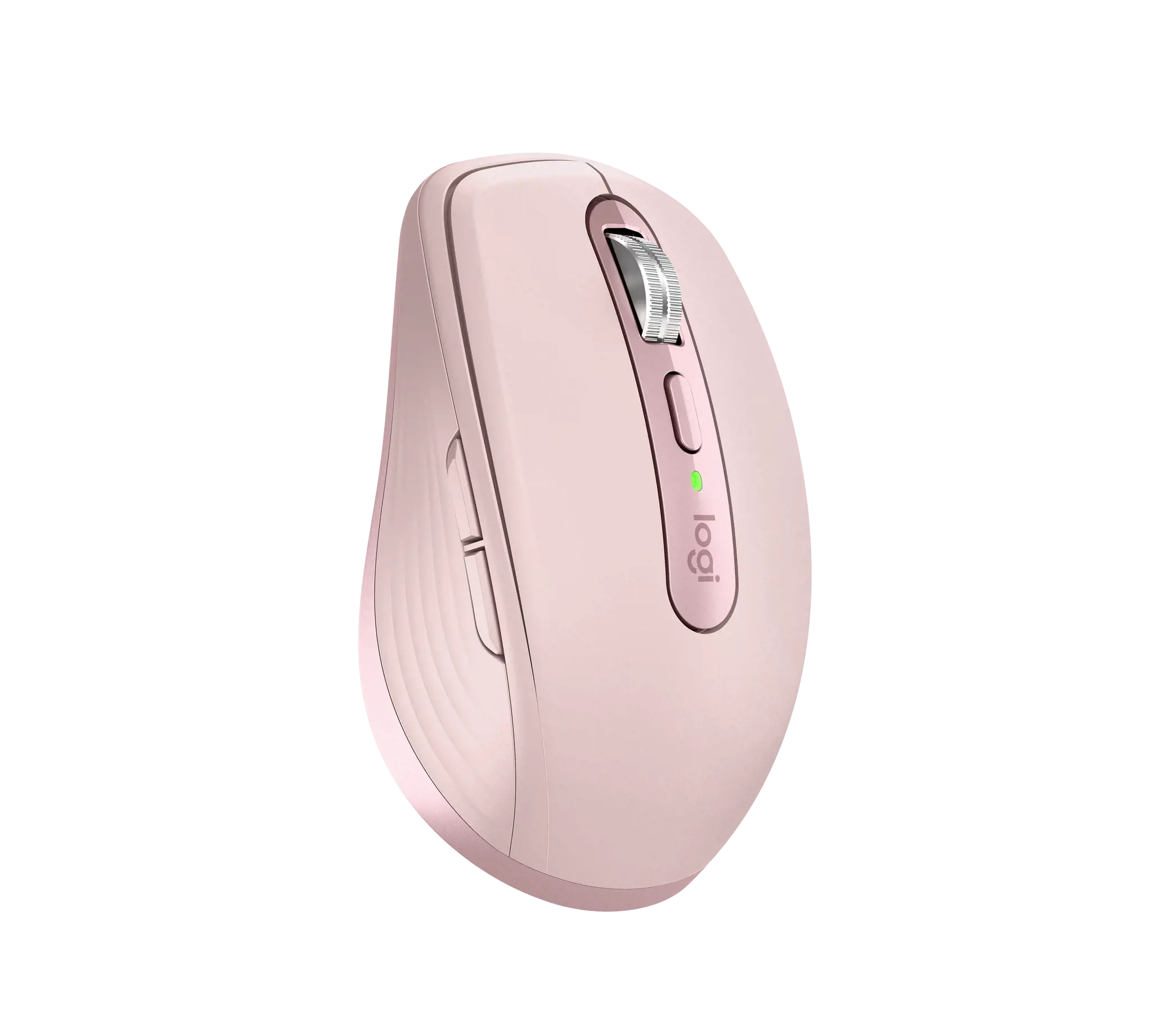 "Logitech MX Anywhere 3S", dešinioji ranka, lazerinis, RF belaidis + "Bluetooth", 8000 DPI, rožinis