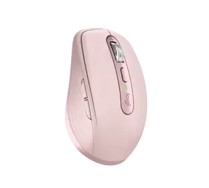 "Logitech MX Anywhere 3S", dešinioji ranka, lazerinis, RF belaidis + "Bluetooth", 8000 DPI, rožinis