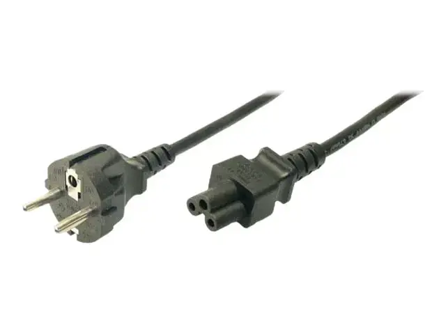 "LogiLink®" maitinimo laidas, apsauginis kištukas vyriškas - IEC C5 moteriškas, 1,80 m, juodas ACC 1,8 m