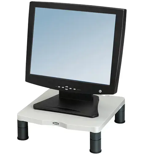 "Fellowes Standard Monitor Riser", laisvai pastatomas, 27 kg, 43,2 cm (17"), aukščio reguliavimas, grafitinis, platininis