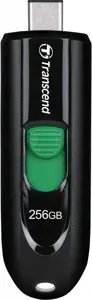 TRANSCEND 256GB USB3.2 rašiklinis diskas C tipo be dangtelio, juodas