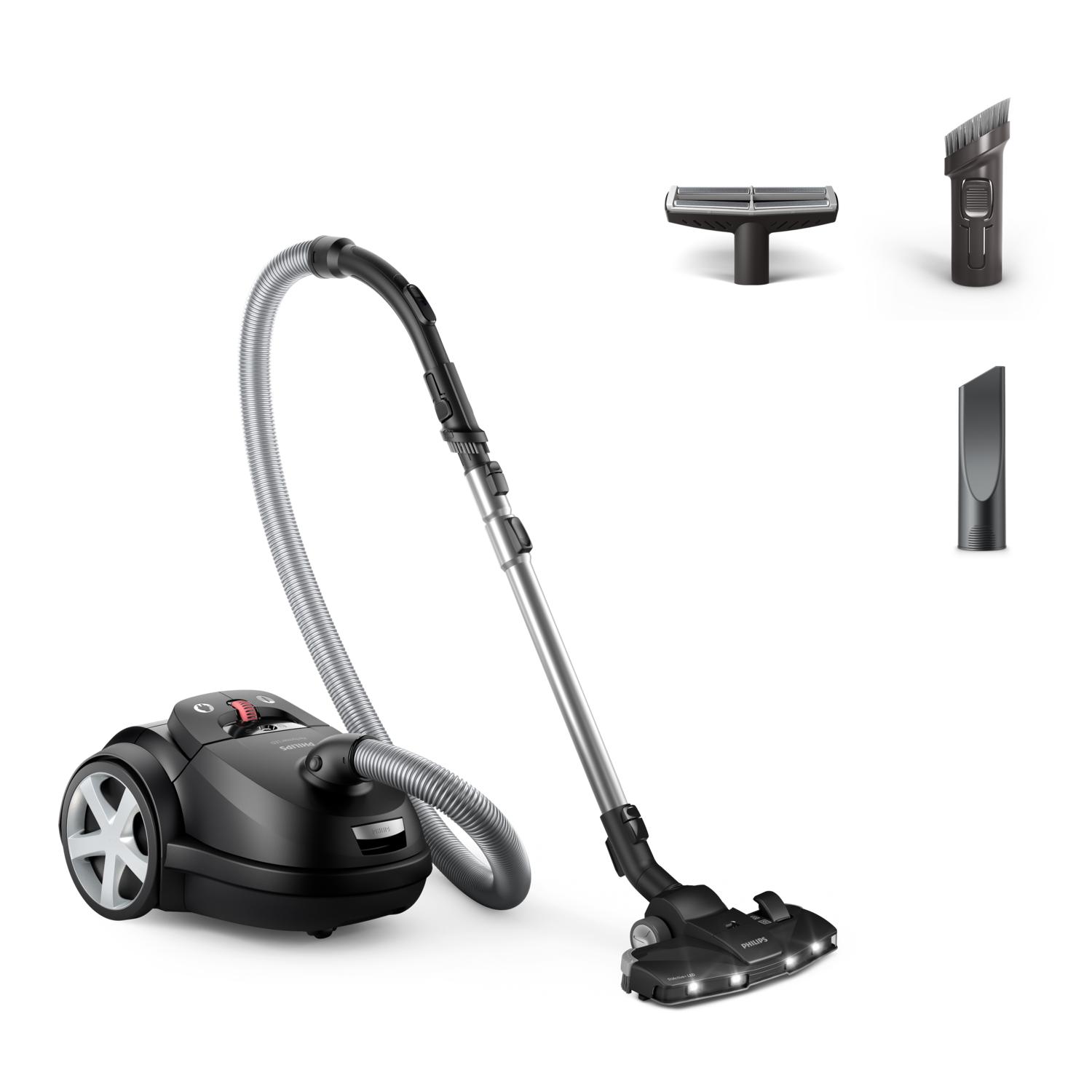 Philips 8000 series XD8122/10, 900 W, Cylinder vacuum, Dry, Dust bag, 4 L, HEPA