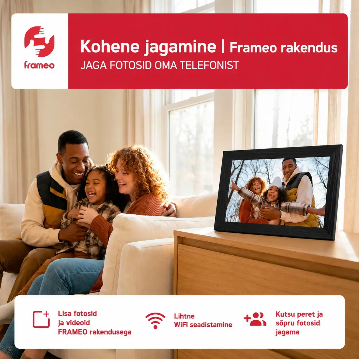 AgfaPhoto digital photo frame Realiview APF1000 10" WiFi One, black