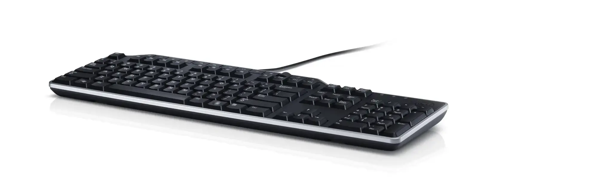 DELL KB522, pilno dydžio (100%), laidinis, USB, membraninis, QWERTY, juodas