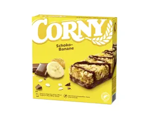 CORNY pieniško šokolado-bananų skonio, 6*25g