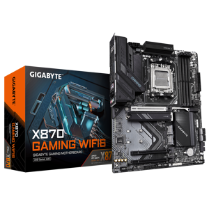 GIGABYTE X870 GAMING WIFI6 Motherboard - Supports AMD Ryzen 9000 CPUs, 8+2+2 phases VRM, up to 8000…
