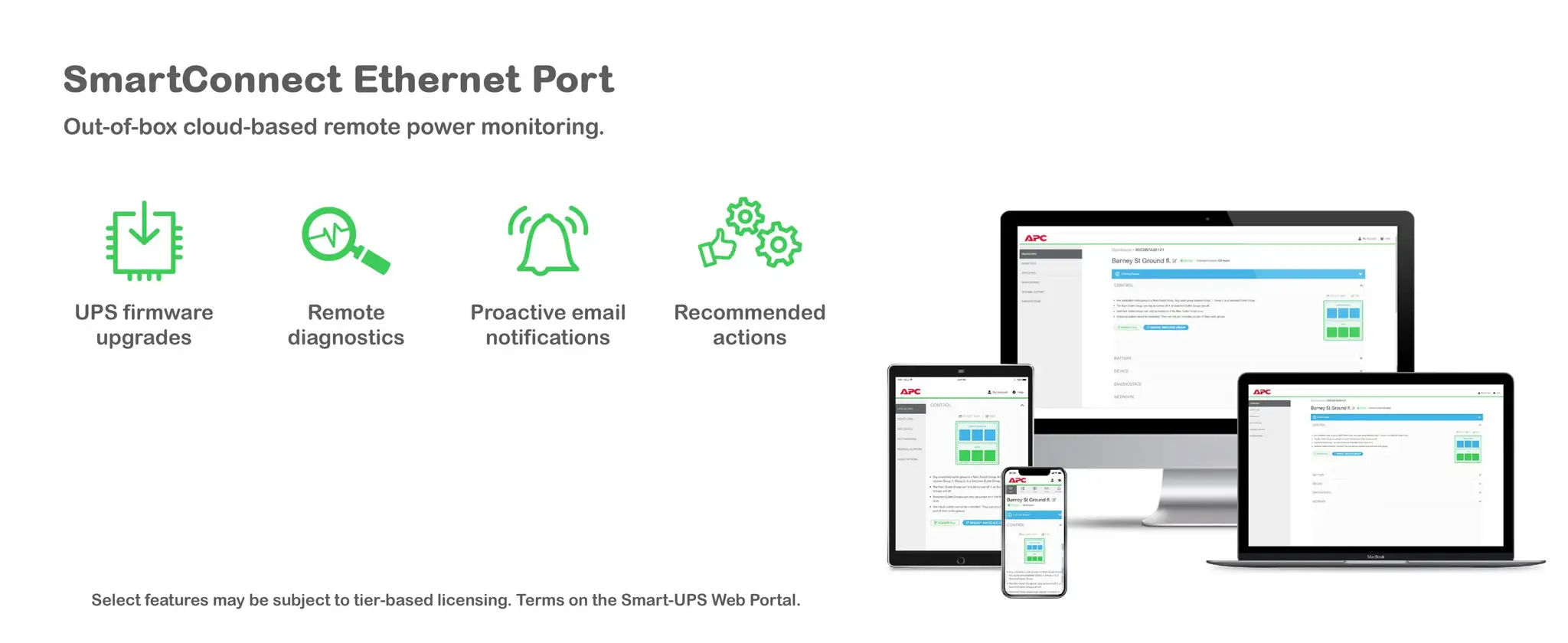 APC SmartConnect UPS SMT 2200 VA Rack