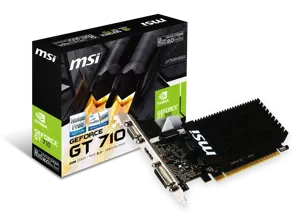 Vaizdo plokštė MSI GeForce GT 710 2 GB, GDDR3, 64 bitai, V809-2000R