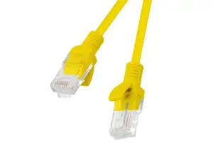 LANBERG PCU6-10CC-0050-Y Lanberg Patchcord RJ45 kat. 6 UTP 0,5 m geltonas