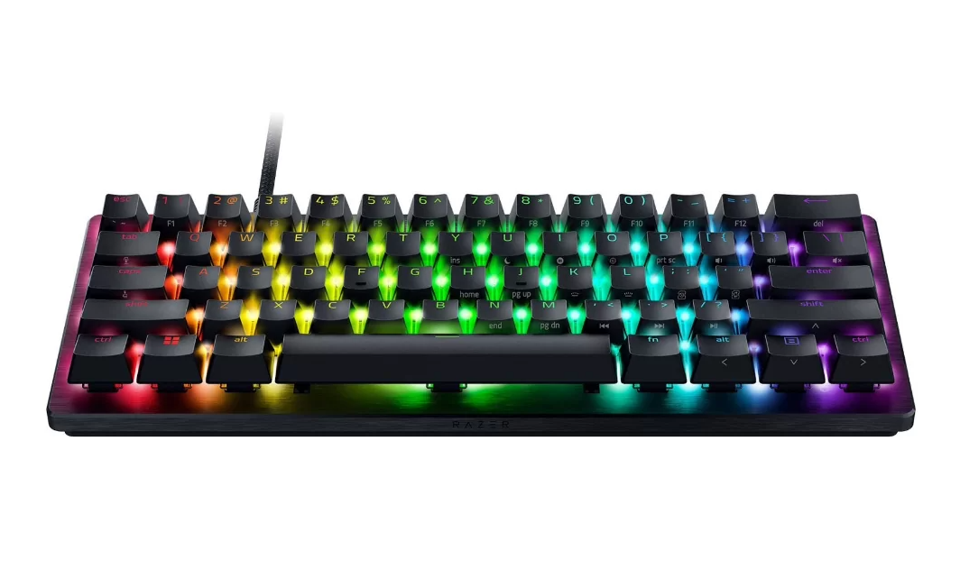 "Razer Huntsman V3 Pro" mini žaidimų klaviatūra Laidinė JAV, juoda