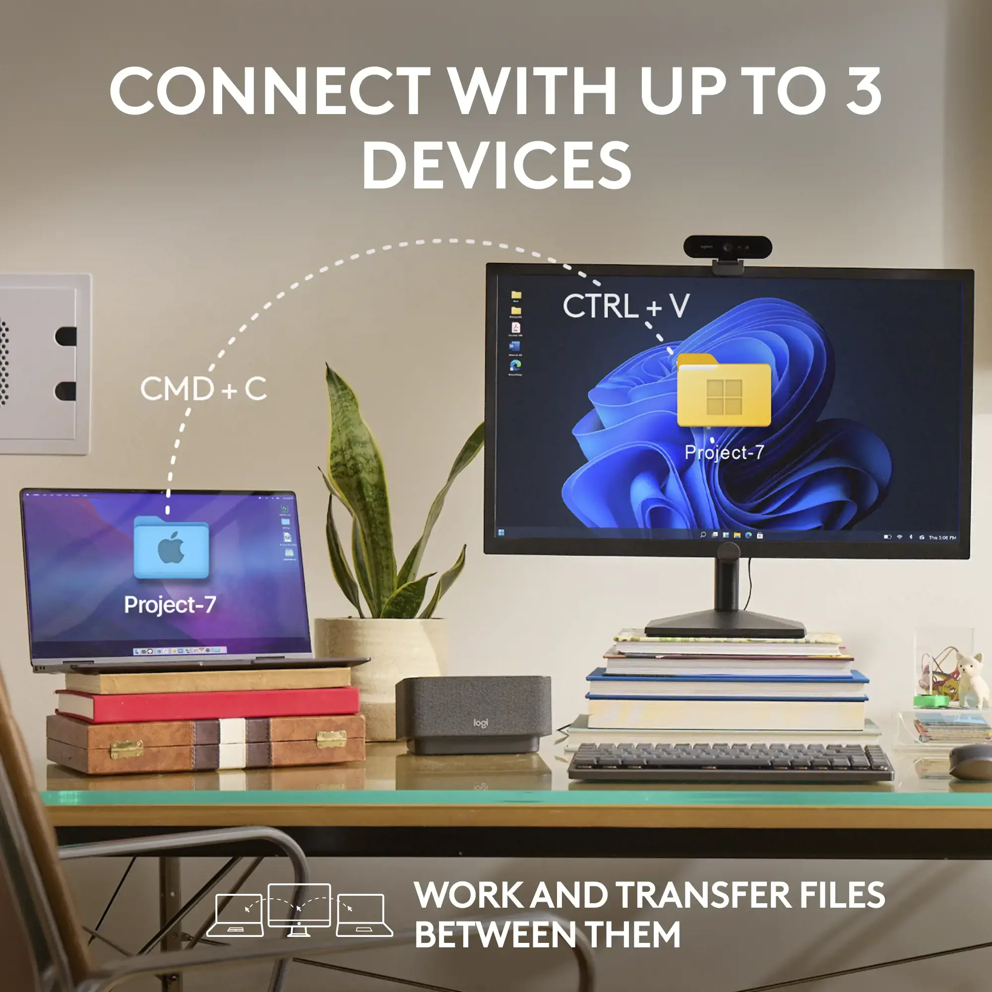 "Logitech MX Anywhere 3S", dešinioji ranka, lazerinis, RF belaidis + "Bluetooth", 8000 DPI, pilkas, baltas