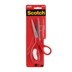 Scotch™ universalios žirklės, raudonos, 18 cm