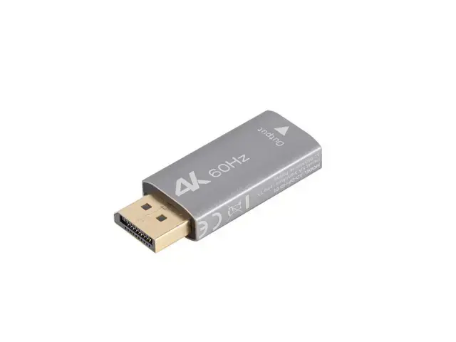Lanberg Displayport (M) to HDMI (F) Adapter 4K, Silver | AD-DP-HD-01