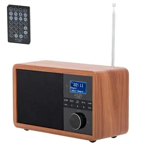 "Adler Radio" DAB+ "Bluetooth" AD 1184. LCD ekranas, juodos/rudos spalvos, žadintuvo funkcija