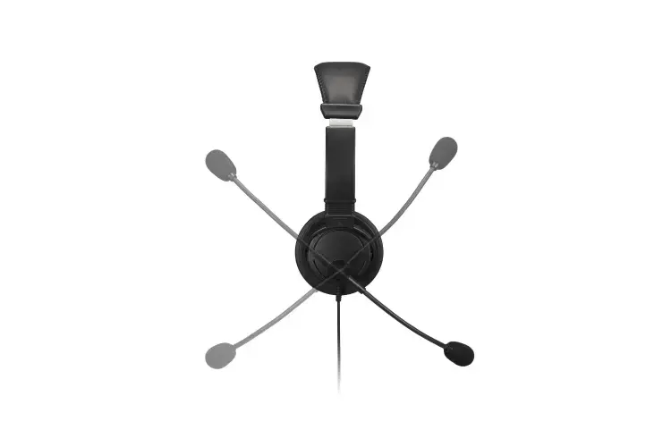 "Kensington Classic USB-A" ausinės su mikrofonu ir garsumo valdymu, laidinės, biuro / skambučių centras, ausinės, juodos spalvos