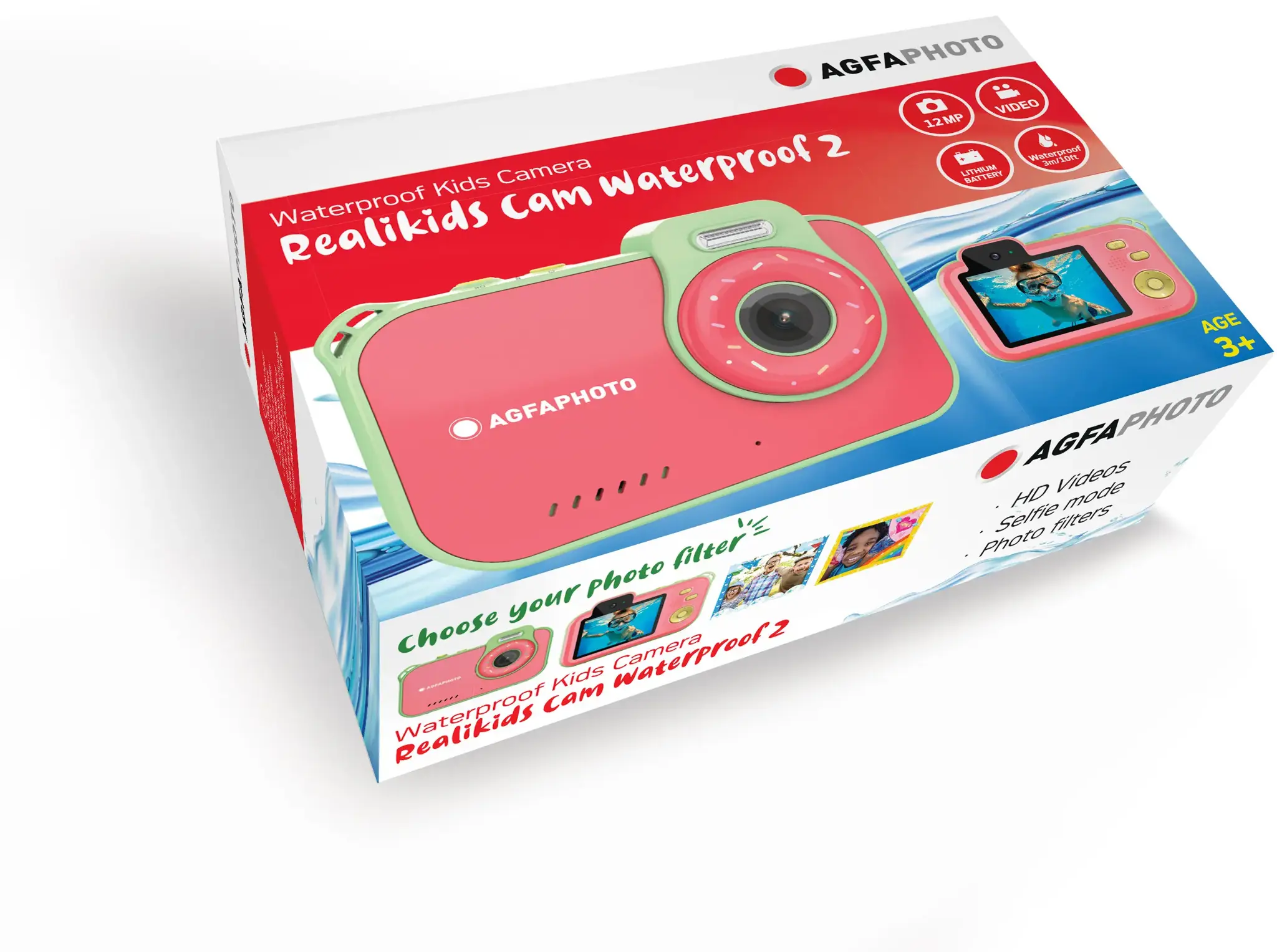 AgfaPhoto Realikids Cam Waterproof 2, red