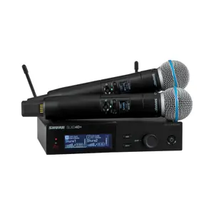 Shure SLXD24D+E/B58-G65 - dual digital wireless system with two transmitters/handheld microphones (…