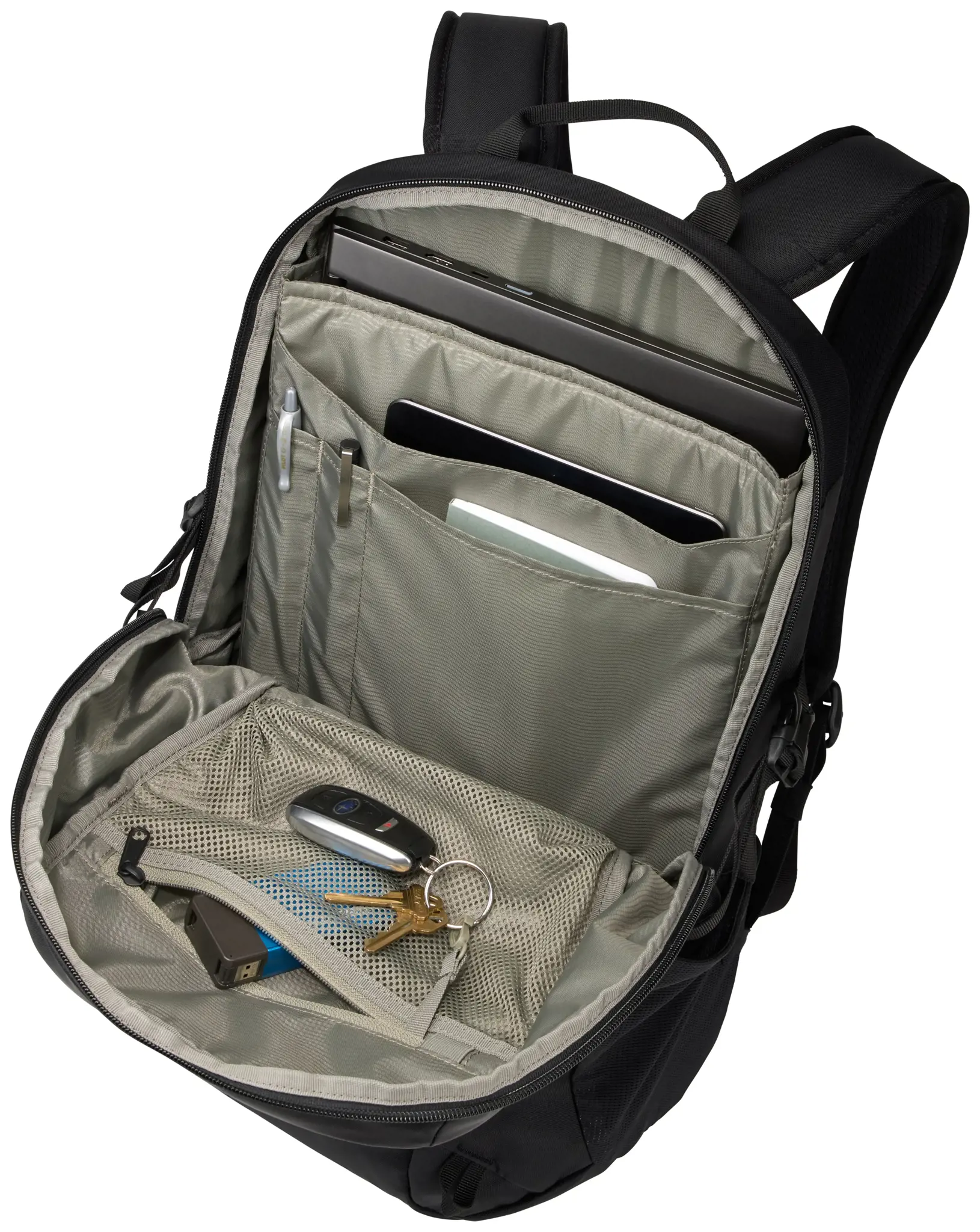 "Thule EnRoute" TEBP4116 - Juoda, miesto, 39,6 cm (15,6"), nešiojamojo kompiuterio skyrius, nailonas