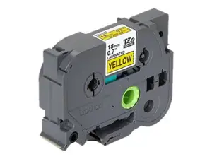 Brother TZE641, juoda ant geltonos spalvos, TZe, geltonas, 1,8 cm, 8 m